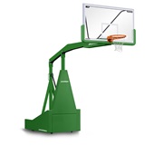 Porter 1135 Competition Portable Manual Backstop Basketball 8' Extension Kelly Green Pad/Color Frame