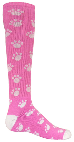 athletic pink socks