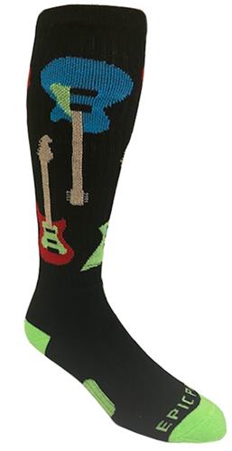 GUITAR HERO - Cute Novelty Fun Design Knee-High Socks (1-Pair)