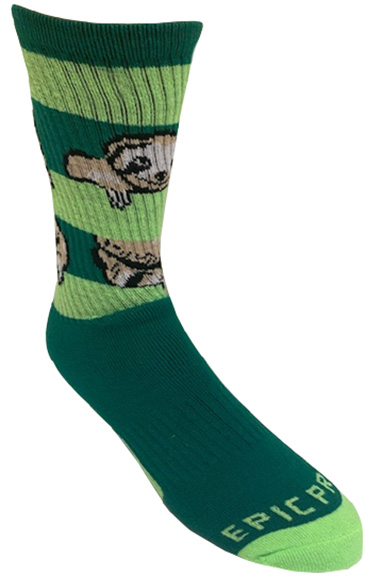 SLOTH - Cute Novelty Fun Design Crew-Socks (1-Pair) - Closeout Sale