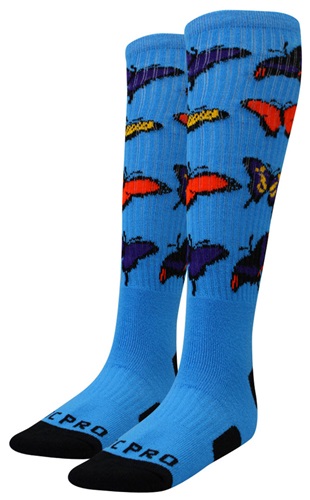 BUTTERFLIES - Cute Novelty Fun Design Knee-High Socks (1-Pair)