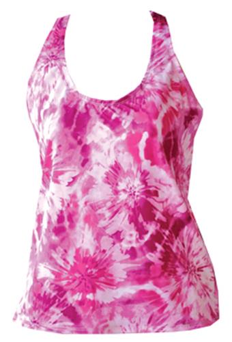 Fit 2 Win Isabelle Red Swirl Sports Tank