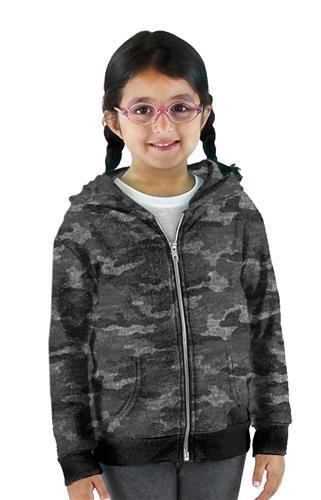 Royal Apparel Toddler Triblend Vintage Camo Fleece Zip Hoodie 25160VCM