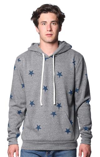 Royal Apparel Unisex Triblend Pullover Star Hoodie 25555VST. Decorated in seven days or less.