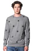 Royal Apparel Unisex Unisex Triblend Crew Star Sweatshirt 25559VST