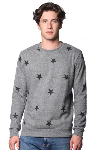 Royal Apparel Unisex Unisex Triblend Crew Star Sweatshirt 25559VST. Decorated in seven days or less.