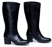 Dolly 2" Heel Knee-High Boots (Wider Top & Gusset for Larger Calves)