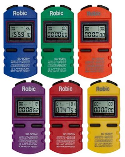 ROBIC SC-505W 12-Memory Chrono 6-Color Prepack 49426