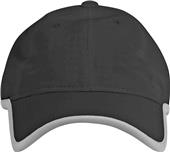 Baseball Cap (Black/Grey), Superlite, Contrast Trim, Adjustable Slide Closure 