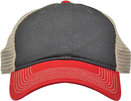 The Game Back Mesh, Snapback Trucker Cap (Black,Stone,Pelican,Red). Embroidery is available on this item.