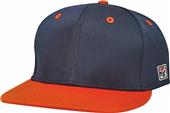 Flat Bill, 2-Tone, GameTek II 2 Tone Flex-Fit Cap (White/Navy)