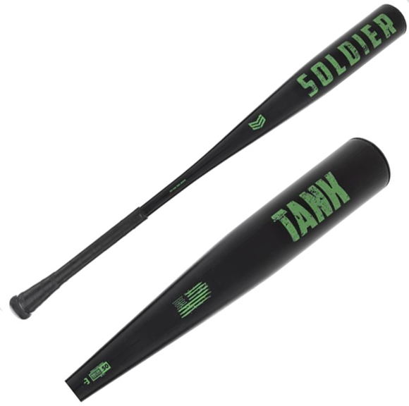 Soldier Tank One Piece (-3) BBCOR Baseball Bat - Baseball Equipment & Gear