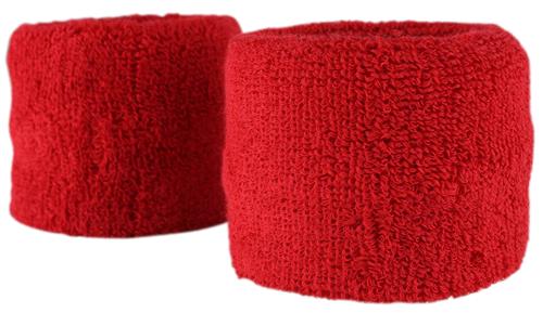 2.5" Wide, Cotton Soft Absorbent Athletic Sports Wristbands (1-PAIR)
