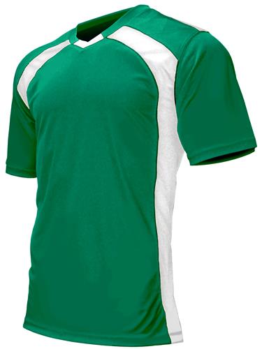Epic Adult/Youth Madrid Light Forest V-Neck Soccer Jersey. Printing is available for this item.