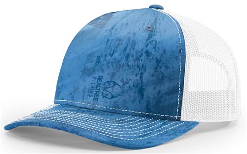 Richardson 112PFP Printed Five Panel Trucker. Embroidery is available on this item.