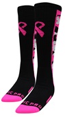 PINK RIBBON FRONT CAMO BACK - BREAST CANCER RIBBON Knee-High-Socks (1-Pair)