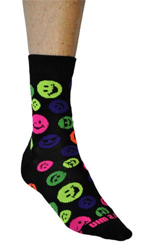 Fit 2 Win Smiley Face Crazy Crew Socks