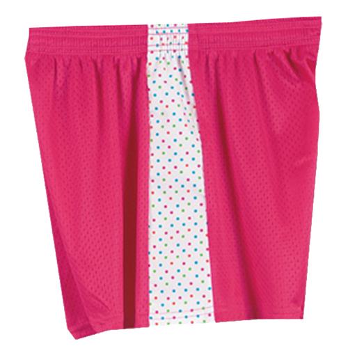 Fit 2 Win Daisy Polka Dot Pink Mesh Shorts
