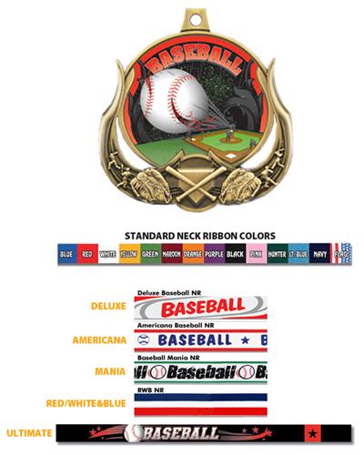 Baseball Ultimate 3-D Medal M-727C. Personalization is available on this item.