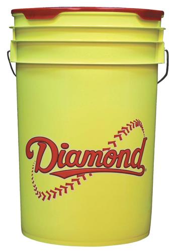 Diamond BKT Y Yellow 6 Gallon Bucket w/Padded Lid