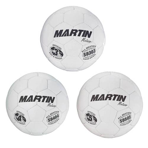 Martin Meteor NFHS Premium Leather Soccer Balls