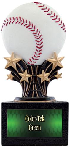 Hasty Award Shooting Star 6" Baseball Resin Trophy. Personalization is available on this item.