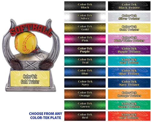 Hasty Awards 6" Softball Ultimate Resin Trophies. Engraving is available on this item.