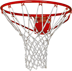 Martin Sports White Nylon Basketball Nets