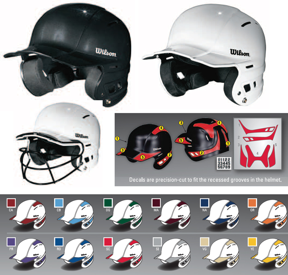 E21548 Wilson The One Baseball Helmet Decals