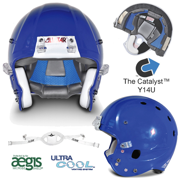 All-Star Catalyst No Cage Youth Football Helmets | Epic Sports