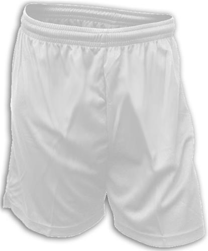 Dubes Milan Mesh White Soccer Shorts-Closeout