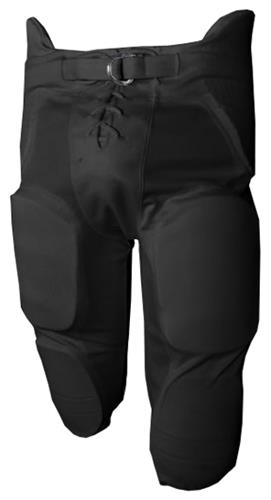 Adult AXS "BLACK" 7-Pad Integrated Adult All-In-One Football Pants