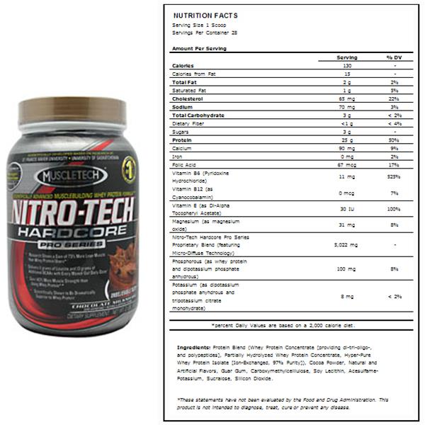 Muscletech Hardcore Nitro Tech Chocolate Protein Closeout Sale Soccer Equipment And Gear 7394