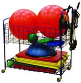 Indoor Phys Ed Open Top Combo Storage Cart