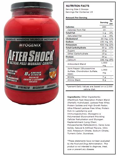 AfterShock Tropical Post-Workout Supplement