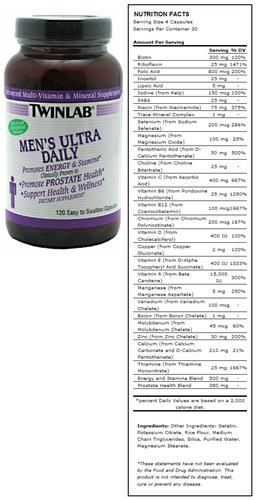 Men's Ultra Daily Vitamin & Mineral Supplement