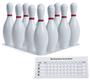 champion sports plastic bowling pin set