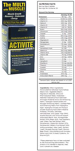 MHP Activite Sport Vitamin & Mineral Supplement