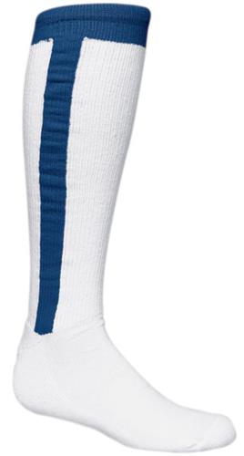 High Five Adult Small (15") WHITE/FOREST Baseball Stirrup Socks