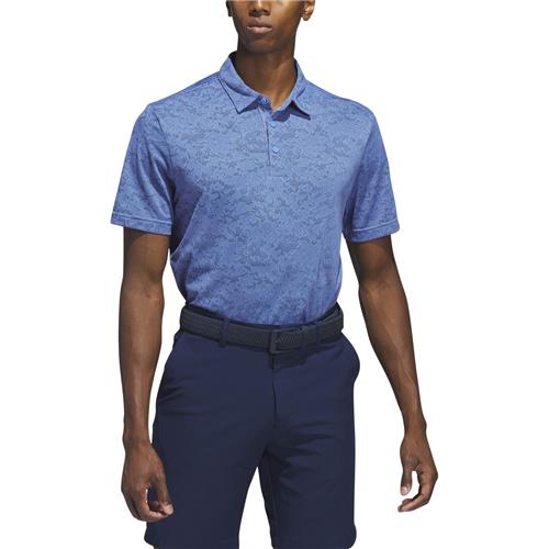 Adidas Textured Jacquard Golf Mens Polo Shirt. Printing is available for this item.