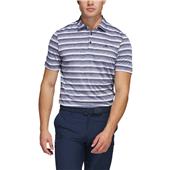 Adidas Two-Color Striped Golf Mens Polo Shirt