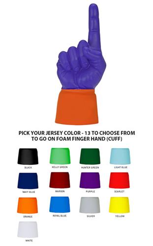 UltimateHand Foam Finger Purple Hand/Jersey Combo