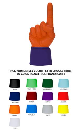 UltimateHand Foam Finger Orange Hand/Jersey Combo