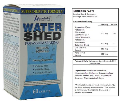 Absolute Nutrition Water Shed 60 Tablets