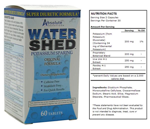 Absolute Nutrition Water Shed 60 Tablets