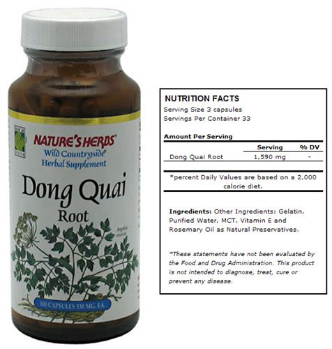 Nature's Herbs Dong Quai Root Herbal Supplement