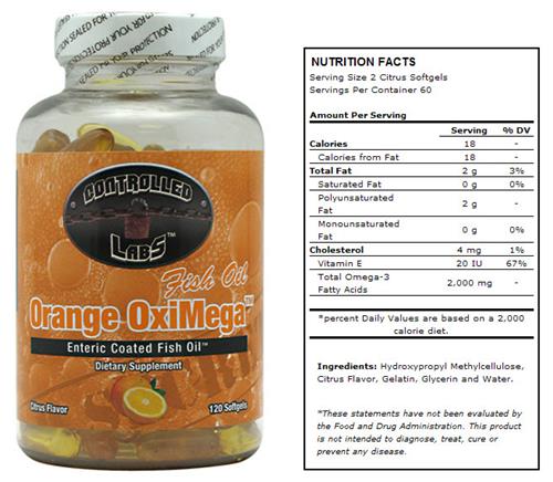 Controlled Labs Orange OxiMega Coated Fish Oil