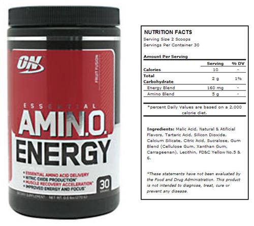 Essential Amino Energy Fruit Fusion Powder