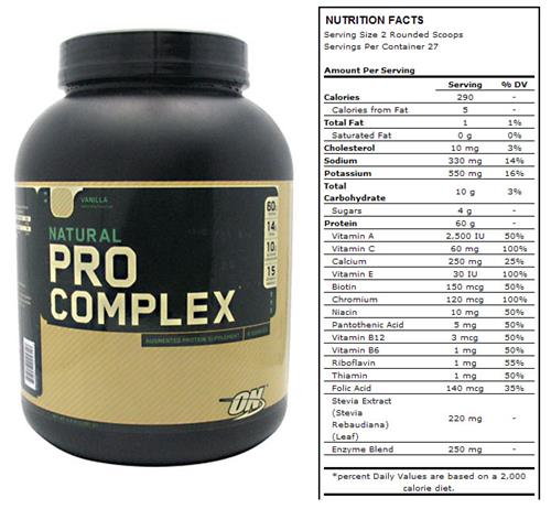 Nutrition Natural Pro Complex-Vanilla 4.6lb