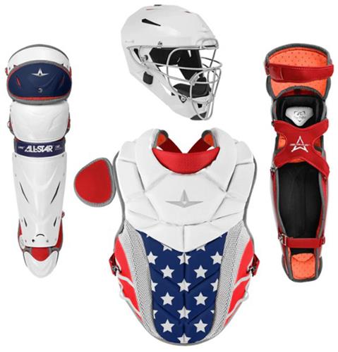 All-Star System7 NOCSAE Kit de Catcher de baseball Pro